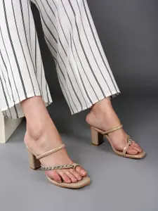 Lavie Women Embellished Square Toe Ethnic - Embellished Sandals