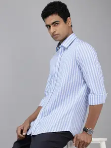 Van Heusen Sport Slim Fit Striped Casual Shirt