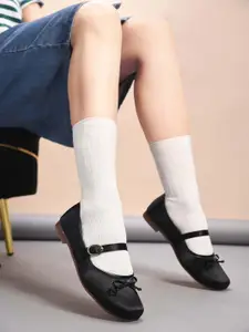 JM Looks Women Synthetic Ethnic Mules with Buckles Flats
