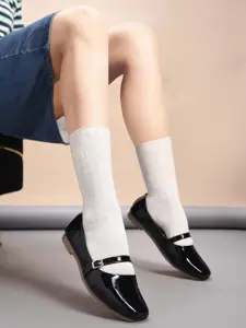 JM Looks Women Embellished Ethnic Mules Flat with Buckles