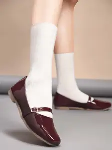 JM Looks Women Synthetic Ethnic Mules with Buckles Flats