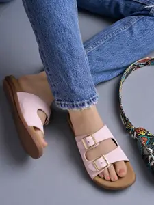 Stylestry Girls Open Toe Flats