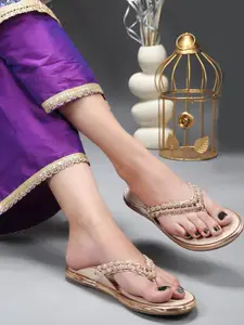 JodyHub SULTAN Women Embellished T-Straps Flats