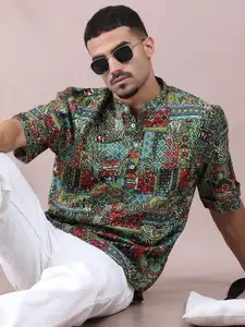 FILORI STUDIO Men Ethnic Motifs Printed Cotton Kurta