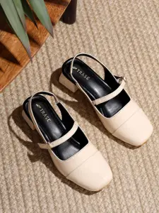 TRASE Women Square Toe Block Heel Sandals with Bows