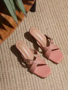 TRASE Kitten Heel Sandals