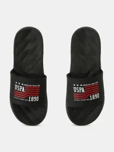 U.S. Polo Assn. Men Striped Sliders