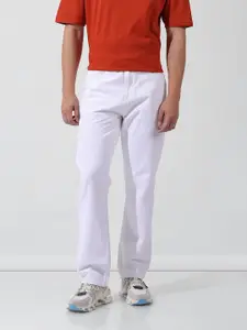 The Indian Garage Co Men Vintage Straight Fit Clean Look Jeans
