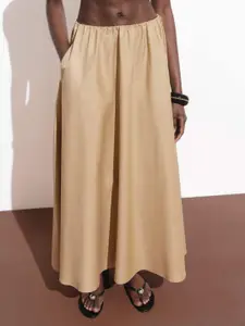 MANGO Maxi Flared Skirt