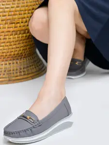 Shoetopia Women Round Toe Slip-On Loafers