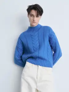 MANGO Cable Knit Pullover