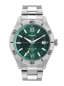 Timex Men Dial & Stainless Steel Bracelet Style Straps Analogue Watch TWEG295SMU04