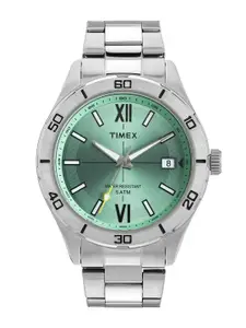 Timex Men Dial & Stainless Steel Bracelet Style Straps Analogue Watch TWEG295SMU01