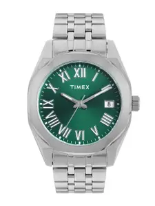 Timex Men Dial & Stainless Steel Bracelet Style Straps Chronograph Watch TWEG296SMU02