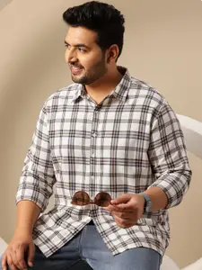 Sztori Men Plus Size Checked Casual Shirt