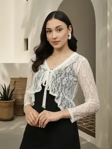 Style Quotient Women Tie-Up Shrug