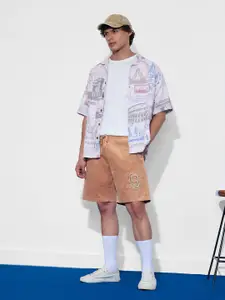 The Souled Store Men Regular Fit Printed Shorts