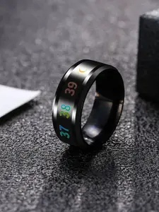 Heer Collection Women Black Alloy Finger Ring