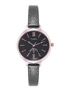 Timex Women Leather Straps Analogue Watch TWEL20100