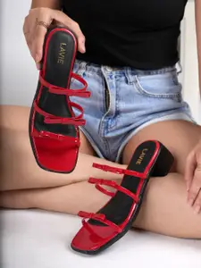 Lavie Women Colourblocked Block Sandals with Bows