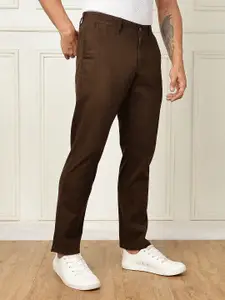 Thomas Scott Men Smart Straight Fit Mid-Rise Chinos Trousers