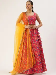 Ethnovog Ready to Wear Lehenga & Unstitched Blouse With Dupatta