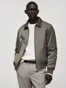 MANGO MAN Water Repellent Wind Proof Fleece Detail Tailored Jacket