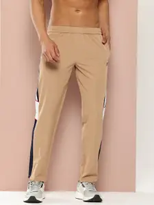 TURNFIT Men Straight Fit Gym Track Pants With Side Striped Detail