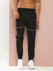 TURNFIT Men Straight Fit Gym Track Pants With Side Striped Detail