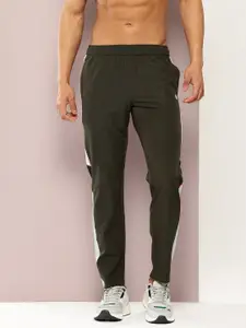 TURNFIT Men Straight Fit Gym Track Pants With Side Striped Detail