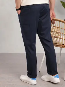 Nautica Men Regular Fit Mid Rise Chinos Trousers