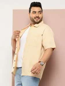 Thomas Scott Men Plus Size Premium Textured Casual Shirt