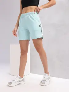 HRX by Hrithik Roshan Women Solid Mid-Rise Regular-Fit Shorts
