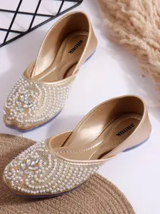 Anouk Women's Mojaris with Embroidered Flats