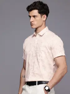 Louis Philippe Jeans Pure Cotton Slim Fit Geometric Printed Casual Shirt