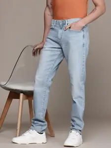 GAP Men Mid-Rise Light Fade Stretchable Slim Tapered Fit Jeans