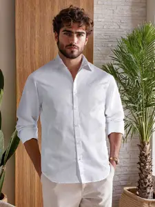 WROGN Spread Collar Comfort Slim Fit Casual Shirt