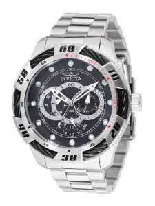 Invicta Men Stainless Steel Bracelet Style Straps Round Reset Time Analogue Watch 45755