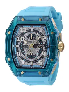 Invicta Men Textured Silicon Bracelet Style Analogue Watch 48709