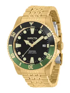 Invicta Men Stainless Steel Round Reset Time Analogue Automatic Watch 39763