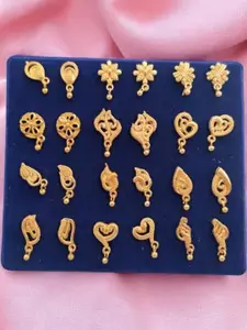 Niva Fashion Diva Beads Brass Stud Earring
