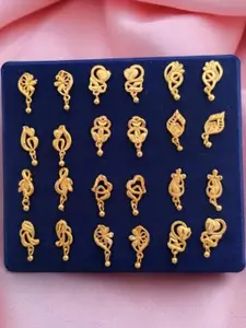 Niva Fashion Diva Beads Brass Stud Earring