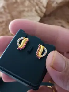 niva fashion Leaf Shaped Studs Earrings