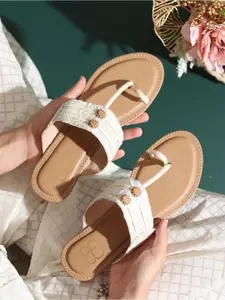 GLAM STORY Women One Toe Flats