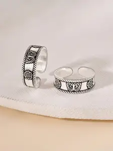 TOUCH925 Oxidised Toe Rings