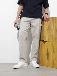 The Roadster Lifestyle Co. Men Relaxed Loose Fit Trousers