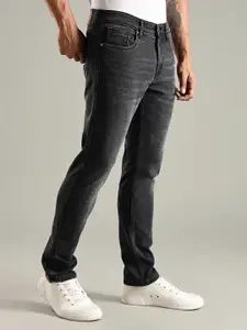 Thomas Scott Men Original Slim Fit Mid-Rise Light Fade Stretchable Jeans