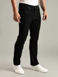 Thomas Scott Men Original Straight Fit Mid-Rise Clean Look No Fade Stretchable Jeans