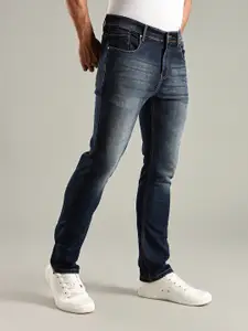 Thomas Scott Men Original Straight Fit Mid-Rise Stretchable Jeans