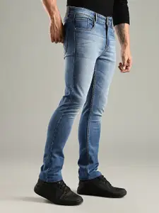Thomas Scott Men Original Straight Fit Mid-Rise Stretchable Jeans